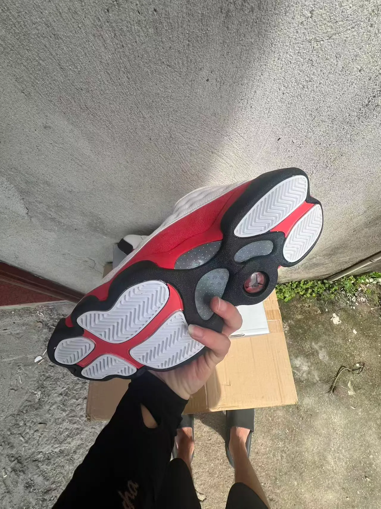 Air Jordan 13 White Red Black Basketball Shoes 6