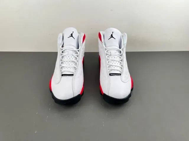 Air Jordan 13 Branco Vermelho Preto Tênis de Basquete 11