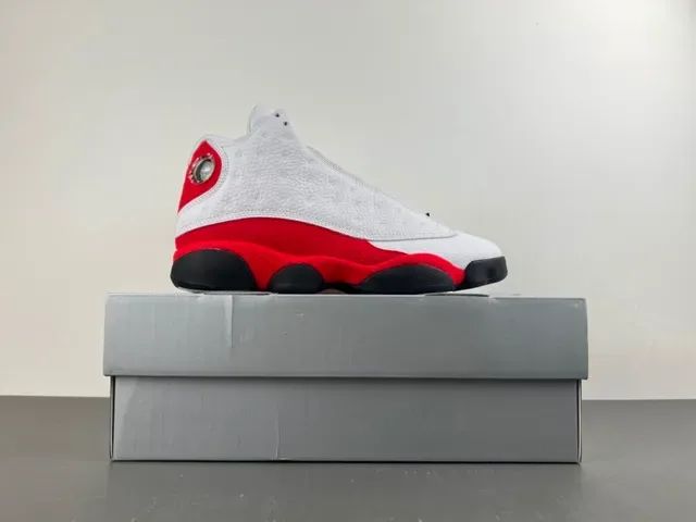 Air Jordan 13 Branco Vermelho Preto Tênis de Basquete 14