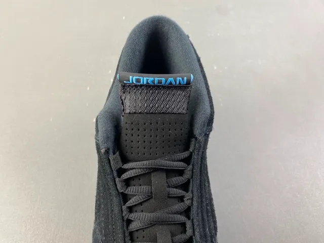 Air Jordan 14 Black and Blue Suede Basketball Shoes 6