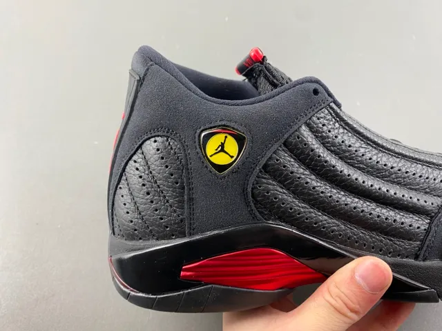 Air Jordan 14 Black Red Basketball Shoes 3