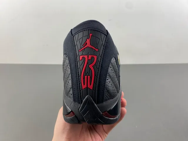 Air Jordan 14 Black Red Basketball Shoes 4