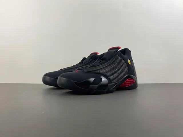Air Jordan 14 Black Red Basketball Shoes 10