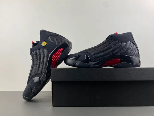 Air Jordan 14 Black Red Basketball Shoes 14