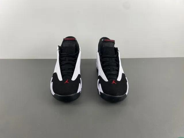 Air Jordan 14 White Black Red Basketball Shoes 11