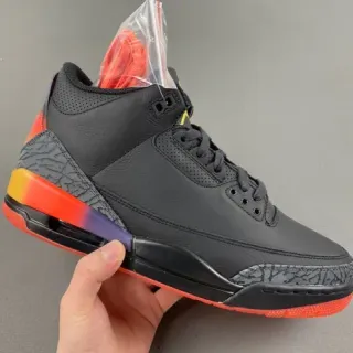 Air Jordan 3 黑橙渐变篮球鞋