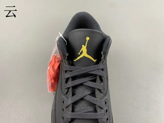 Air Jordan 3 Black Orange Gradient Basketball Shoes 7
