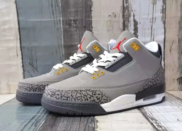 Air Jordan 3 Gray Elephant Chaussures de basket-ball 2