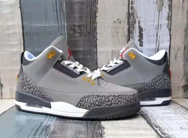 Air Jordan 3 Gray Elephant Chaussures de basket-ball 3