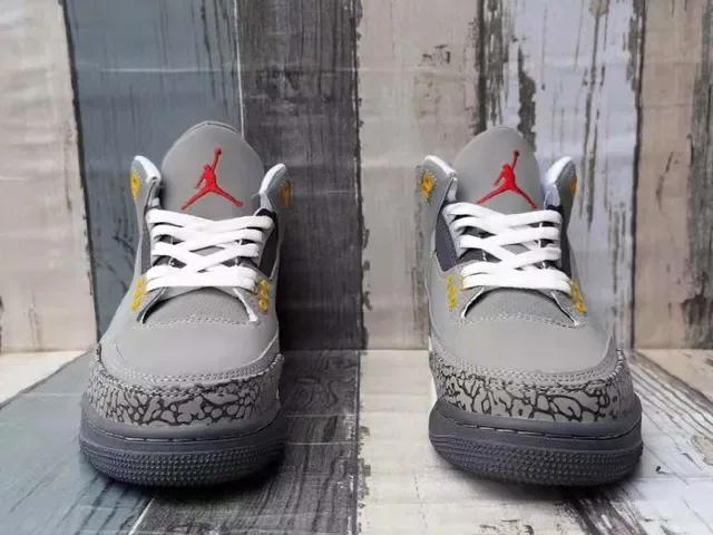 Air Jordan 3 Gray Elephant Chaussures de basket-ball 4
