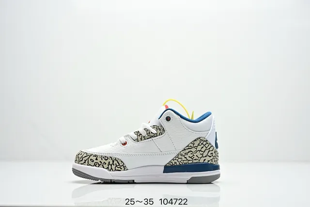 Air Jordan 3 Pale Pink Elephant Print Basketball Shoes 8
