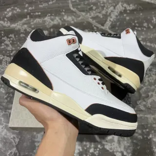 Air Jordan 3 White Black Cream Copper Basketball Shoes