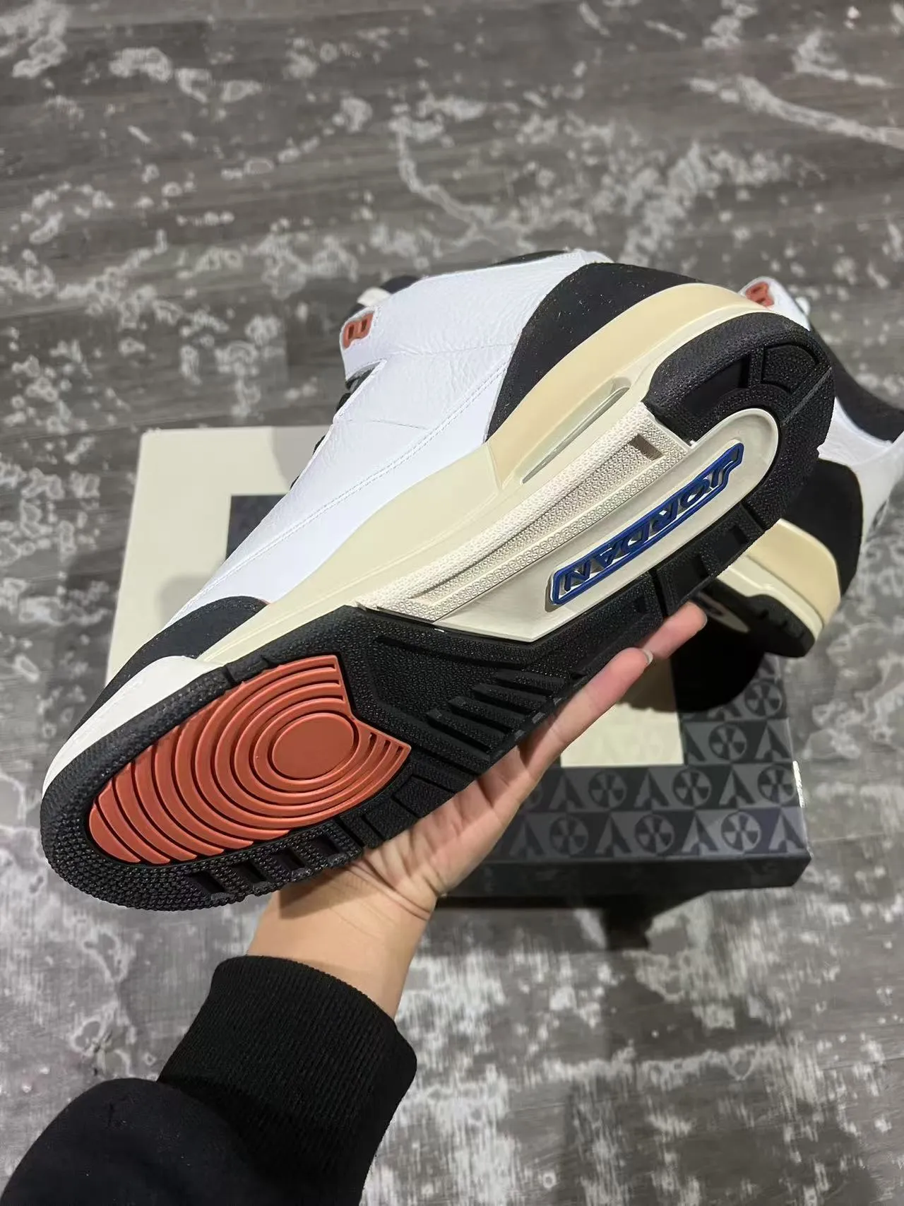 Air Jordan 3 White Black Cream Copper Basketball Shoes 6
