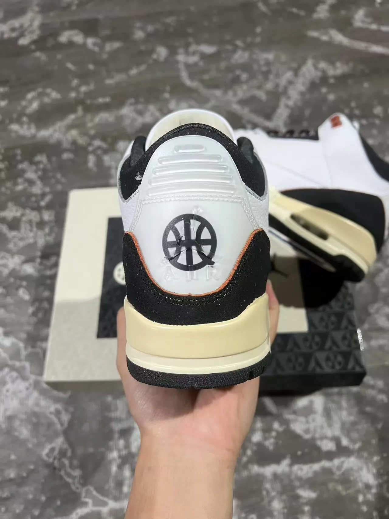 Air Jordan 3 White Black Cream Copper Basketball Shoes 8