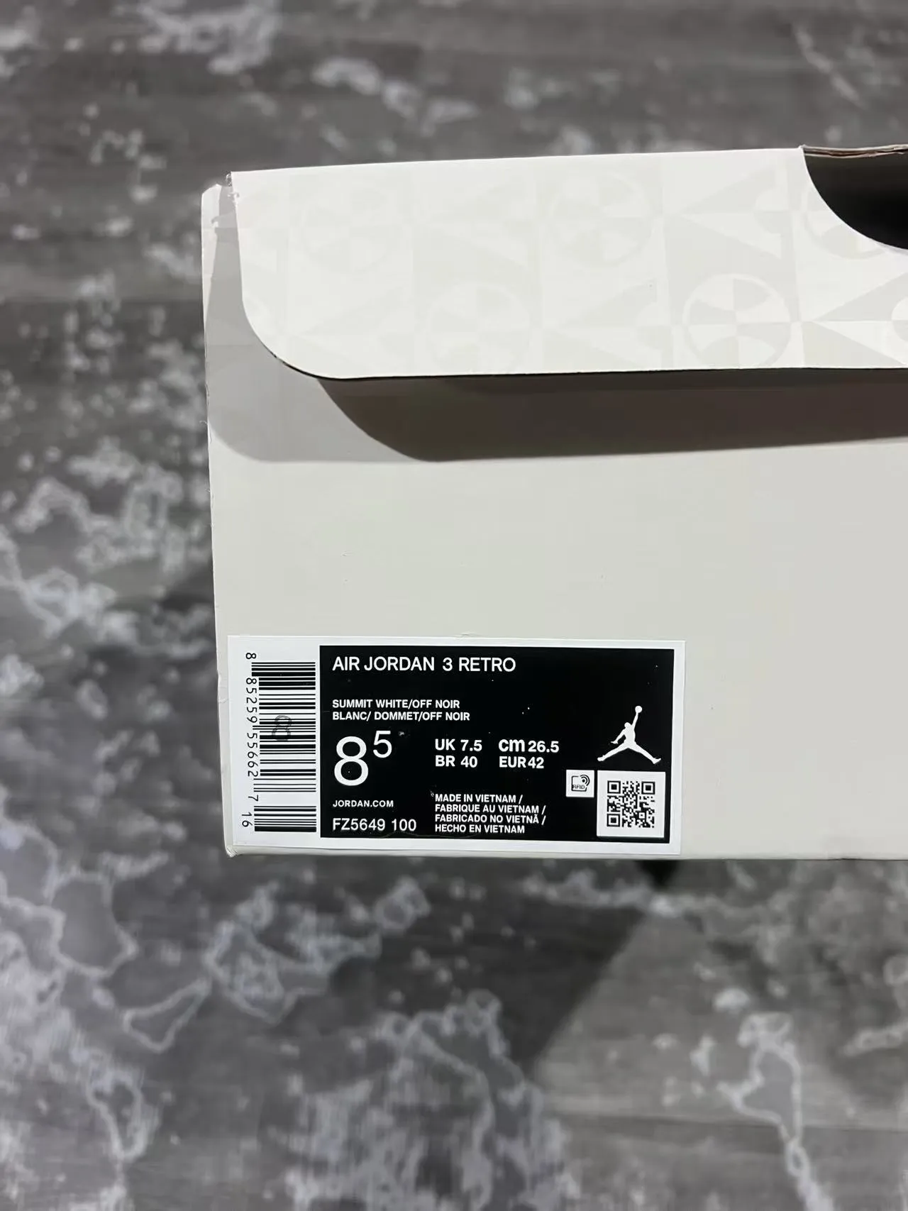 Air Jordan 3 White Black Cream Copper Basketball Shoes 11