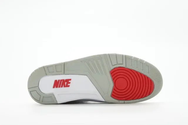 Air Jordan 3 White Cement Red tênis de basquete 7
