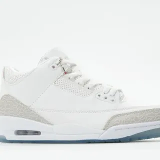 Air Jordan 3 White Elephant Print Basketball Shoes