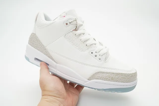 Air Jordan 3 White Elephant Print Basketball Shoes 3