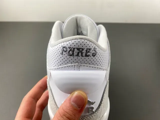 Air Jordan 3 Chaussures de Basketball à imprimé éléphant blanc 5