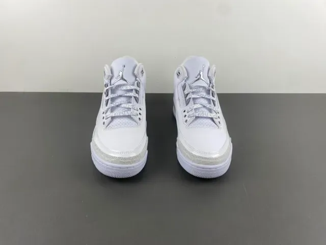 Air Jordan 3 Chaussures de Basketball à imprimé éléphant blanc 12