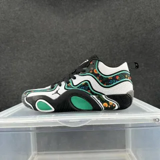 Air Jordan 37 Low Floral Black White Green Basketball Shoes