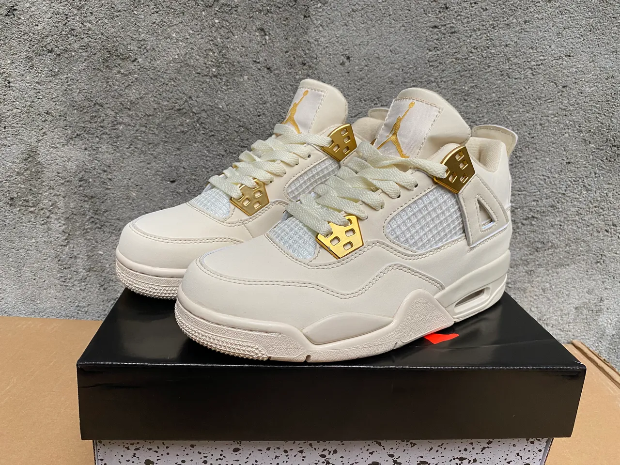 Air Jordan 4 Tênis de Basquete Preto Rosa 3