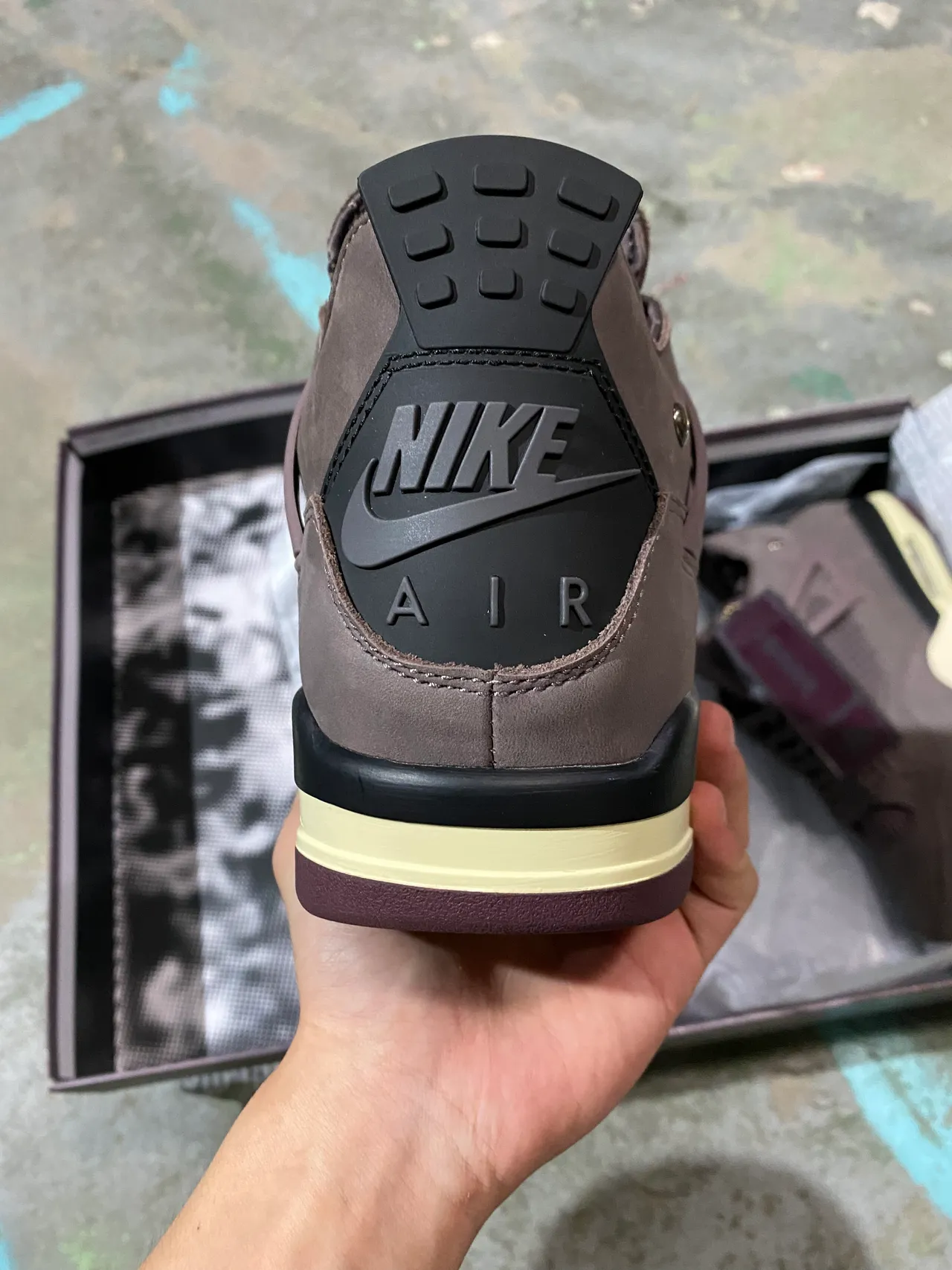 Air Jordan 4 Marrom Creme Tênis de Basquete 4