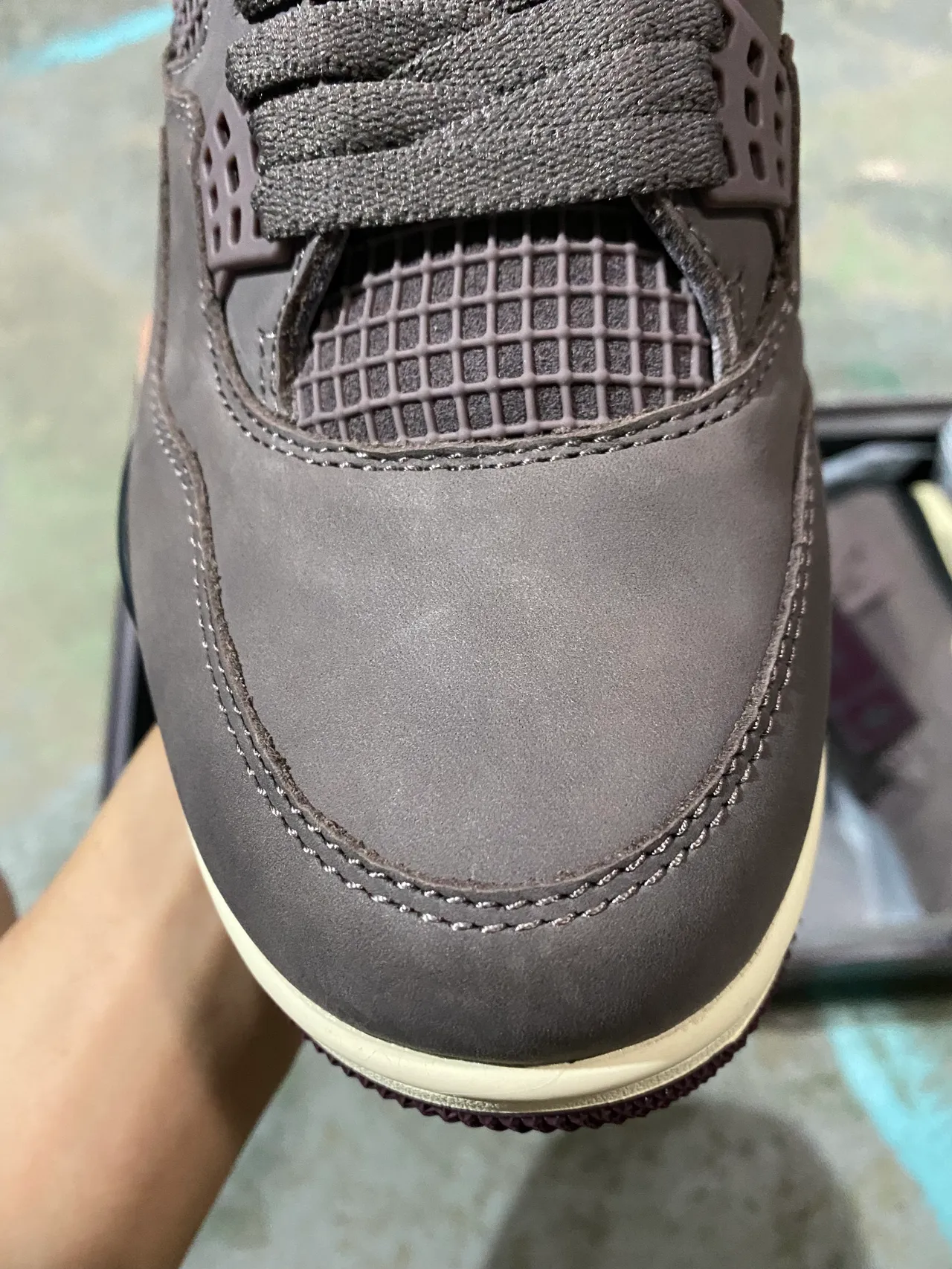 Air Jordan 4 Marrom Creme Tênis de Basquete 6