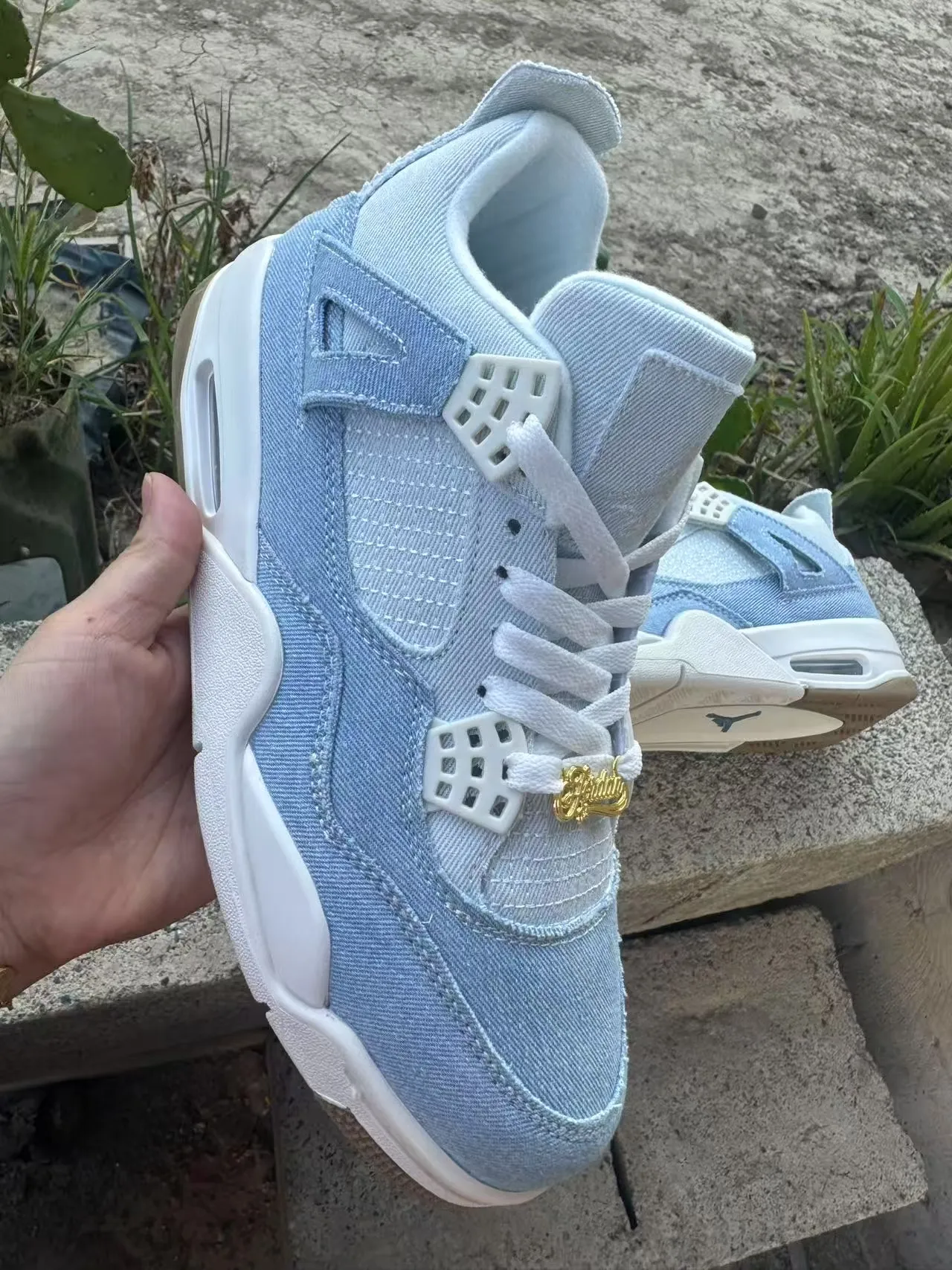 Air Jordan 4 Denim Blue Lifestyle Basketball Shoes 2