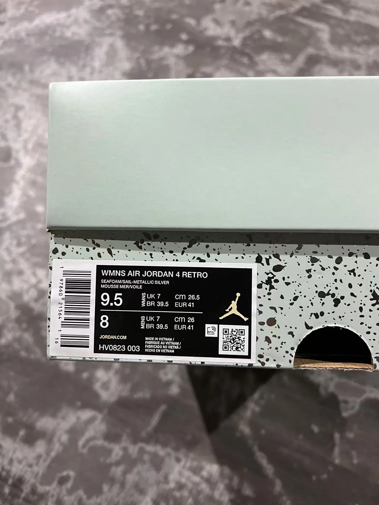 Air Jordan 4 Mint Green Suede Basketball Shoes 10