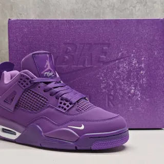 Air Jordan 4 Monochromatic Purple Basketball Shoes