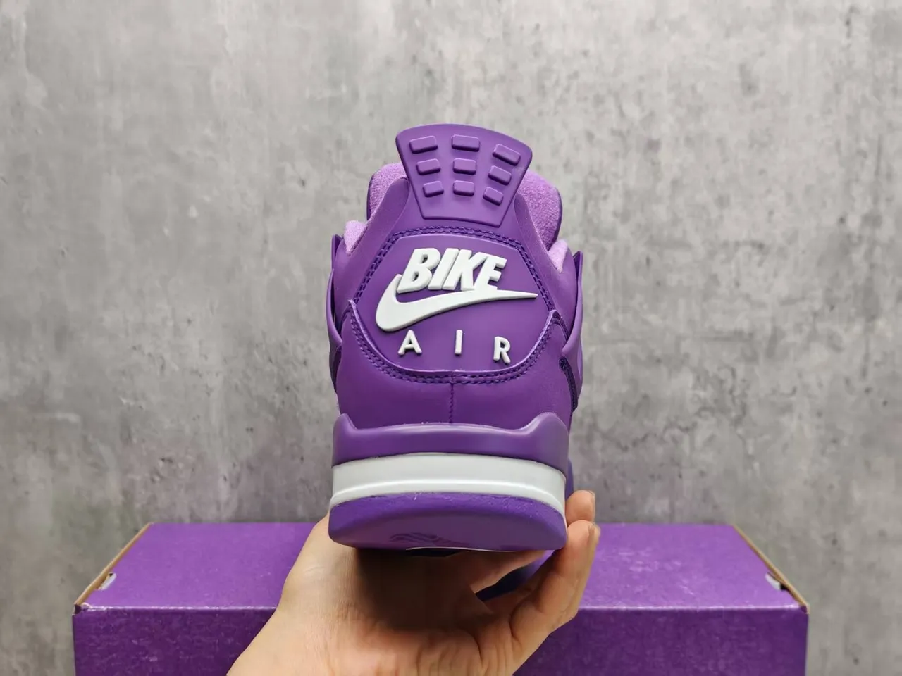 Air Jordan 4 Monochromatic Purple Basketball Shoes 4