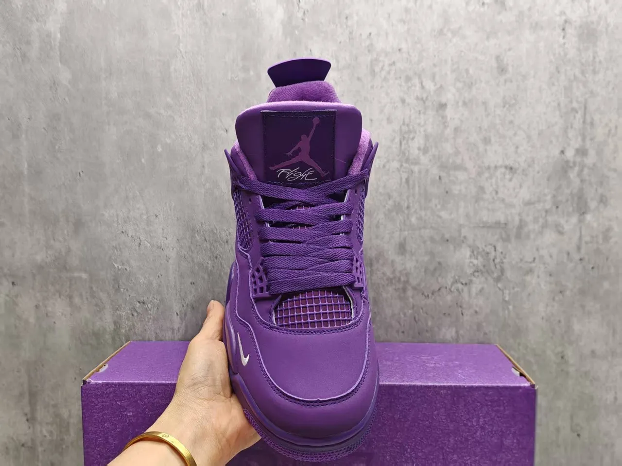 Air Jordan 4 Monochromatic Purple Basketball Shoes 6