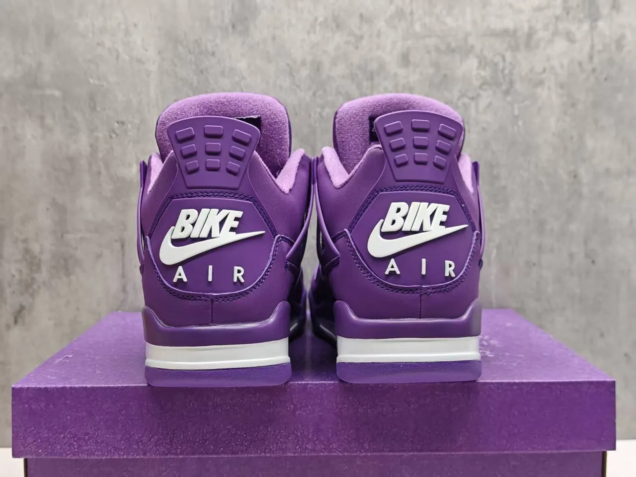 Air Jordan 4 Monochromatic Purple Basketball Shoes 10