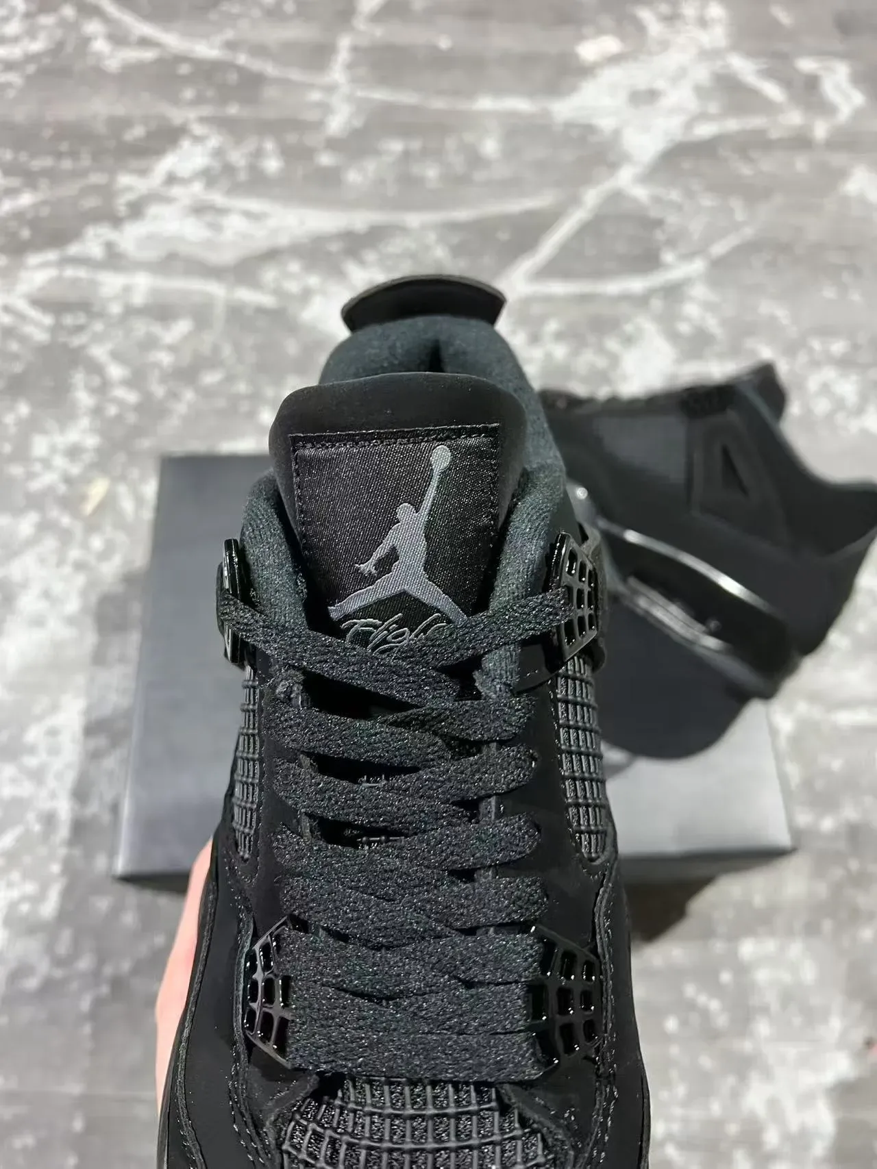 Air Jordan 4 Monochrome Noir Chaussures de Basketball 4