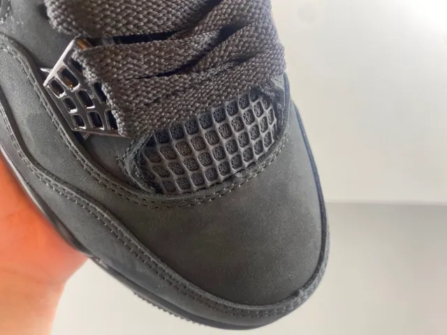 Air Jordan 4 Monochrome Black Basketball Shoes 2