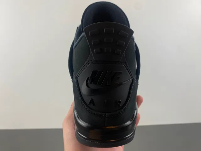 Air Jordan 4 Monochrome Black Basketball Shoes 4