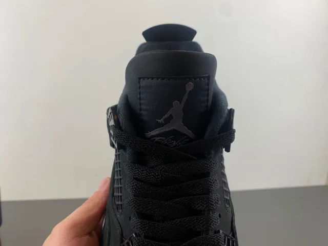 Air Jordan 4 Monochrome Black Basketball Shoes 5