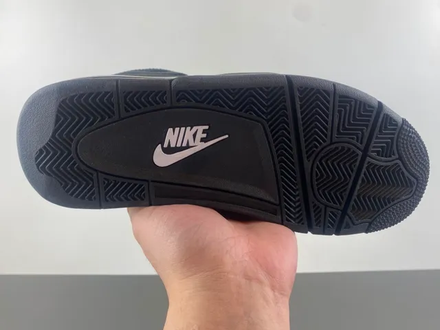 Air Jordan 4 Monochrome Black Basketball Shoes 8