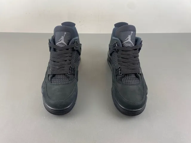 Air Jordan 4 Monochrome Black Basketball Shoes 10