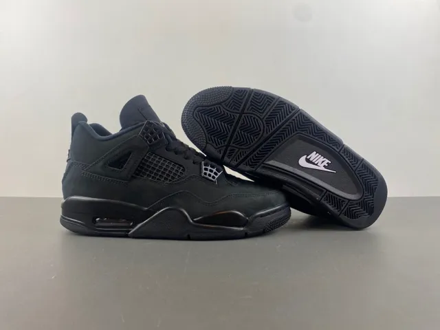 Air Jordan 4 Monochrome Black Basketball Shoes 11