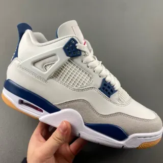 Air Jordan 4 White Navy Gum Basketball Shoes