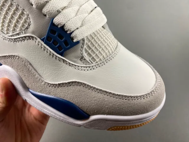 Air Jordan 4 White Navy Gum Basketball Shoes 2