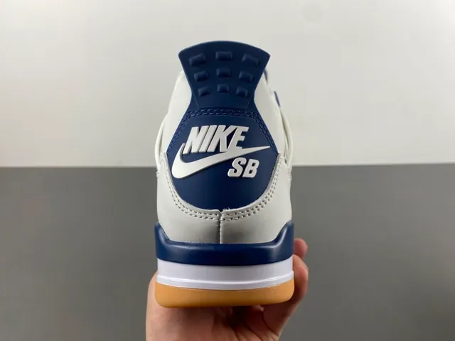 Air Jordan 4 White Navy Gum Basketball Shoes 4