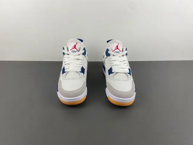 Air Jordan 4 White Navy Gum Basketball Shoes 11