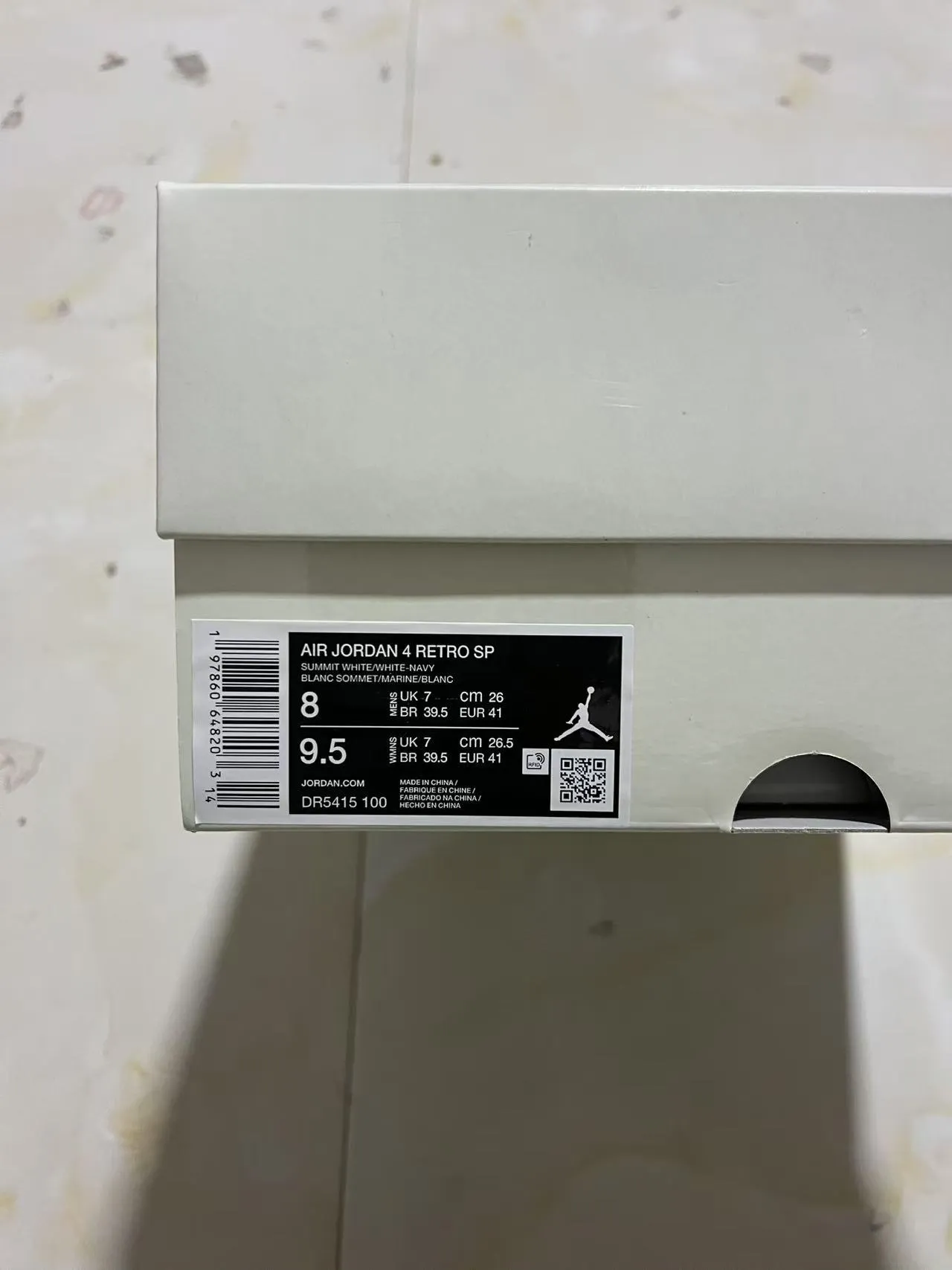 Air Jordan 4 White Navy Gum Basketball Shoes 10
