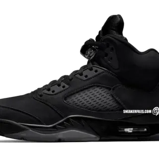 Air Jordan 5 All-Black Basketball Shoes