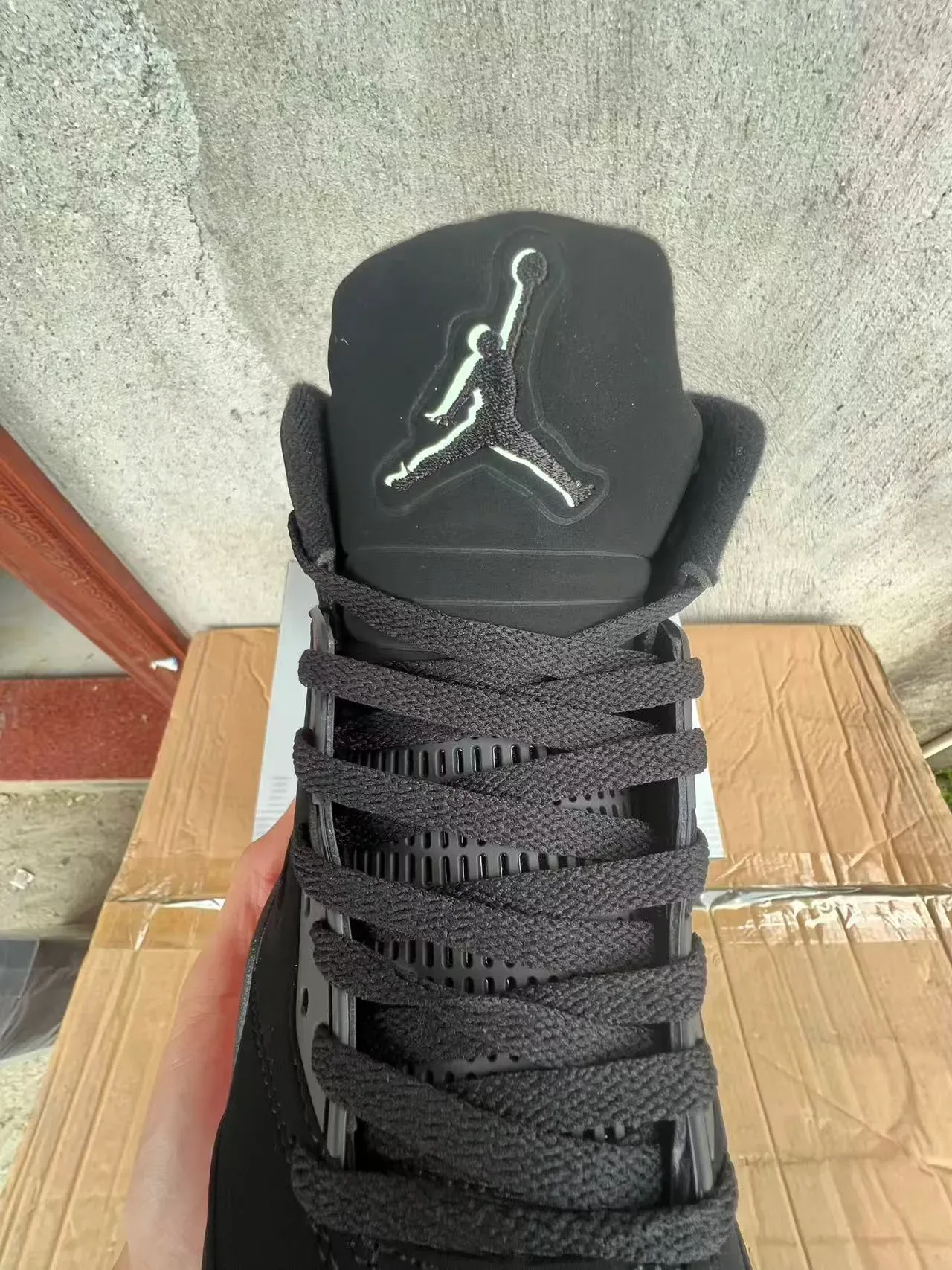 Air Jordan 5 Black Red Flame Zapatillas de Baloncesto 4