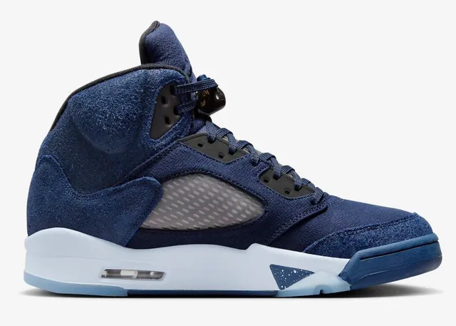 Air Jordan 5 Navy Blue High-Top Basketball Shoes 6