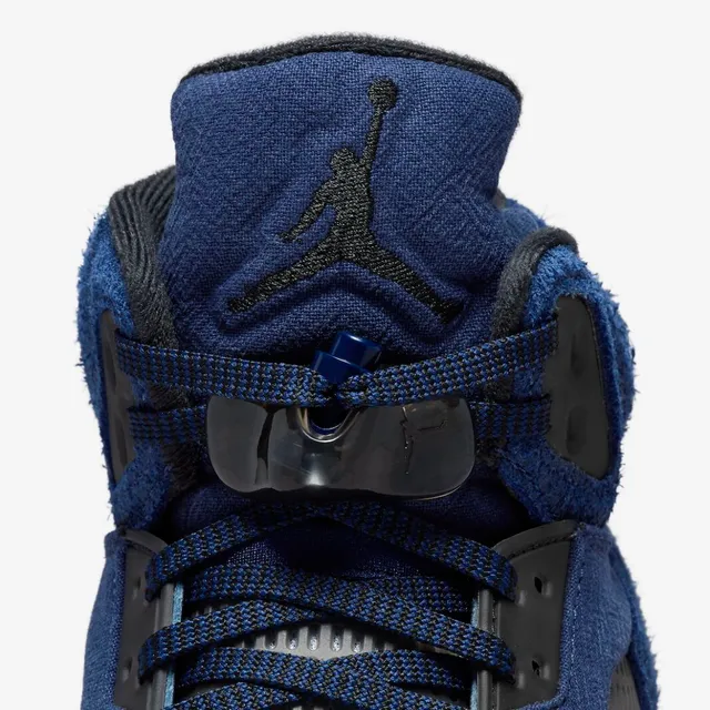 Air Jordan 5 Navy Blue High-Top Basketball Shoes 8